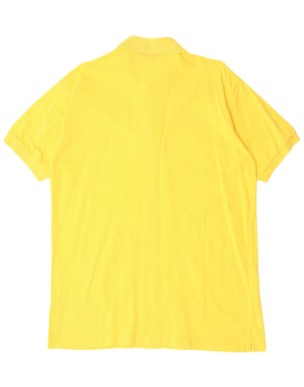 KAPPA Mens Polo Shirt 2XL Yellow Cotton