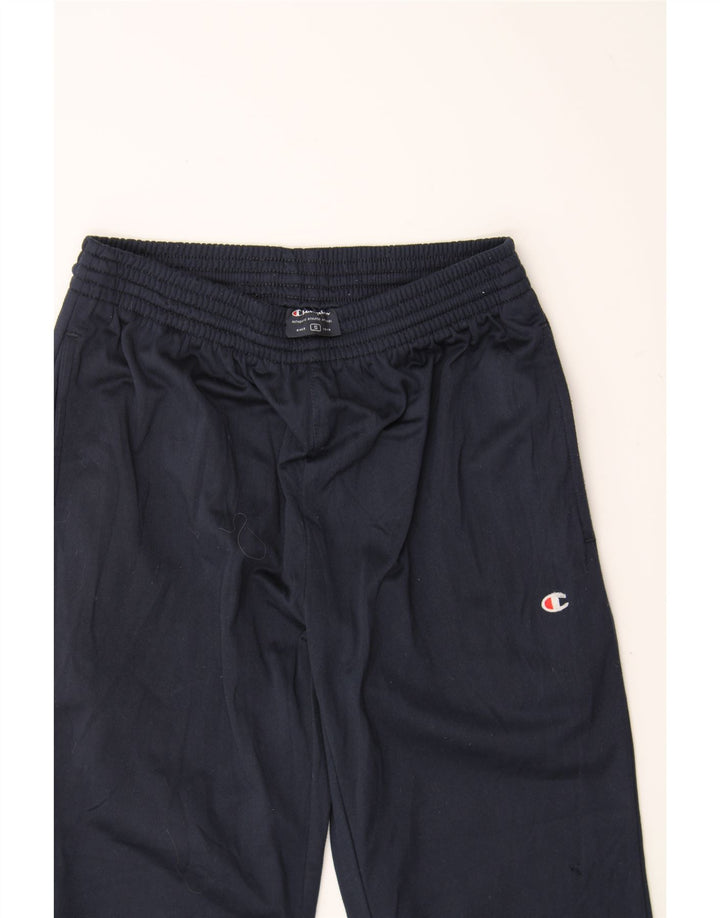 CHAMPION Mens Tracksuit Trousers Small Navy Blue Polyester Vintage Champion and Second-Hand Champion from Messina Hembry 