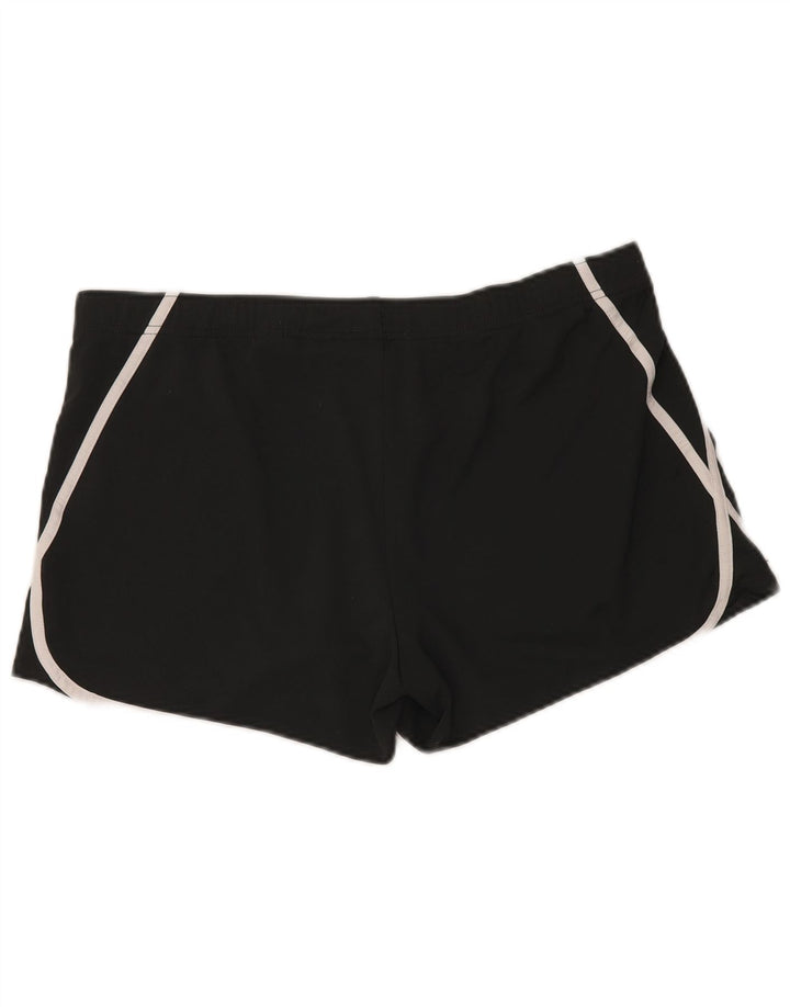 REEBOK Mens Sport Shorts Large Black Polyester