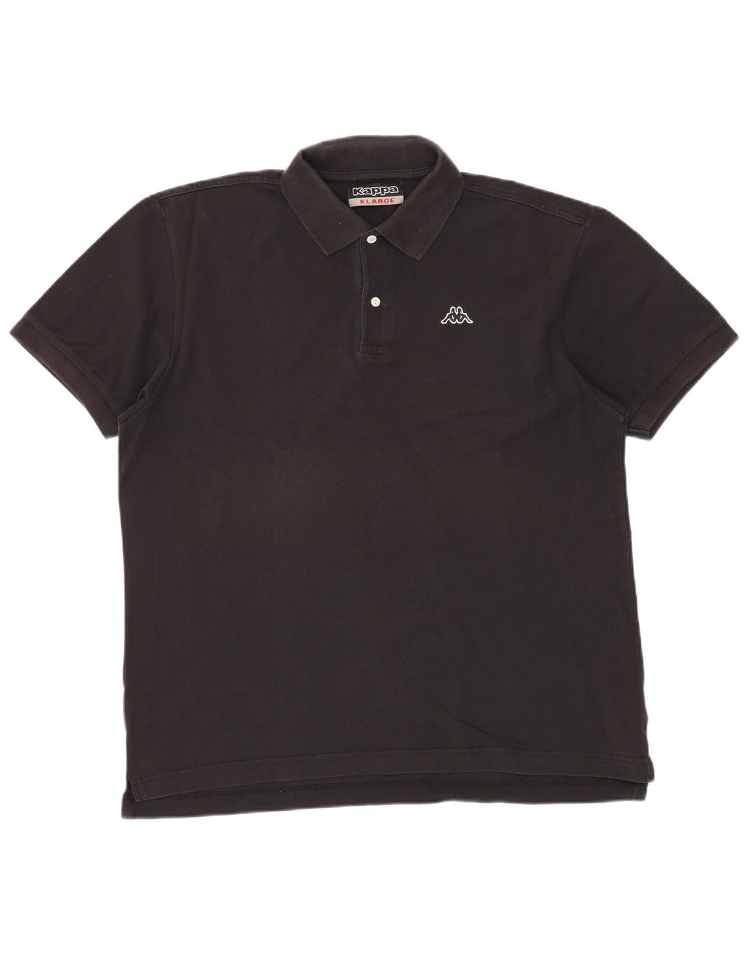 KAPPA Mens Polo Shirt XL Black Cotton