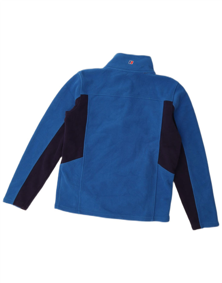 Berghaus Boys Fleece Jacket 14-15 Years Blue Colourblock Polyester