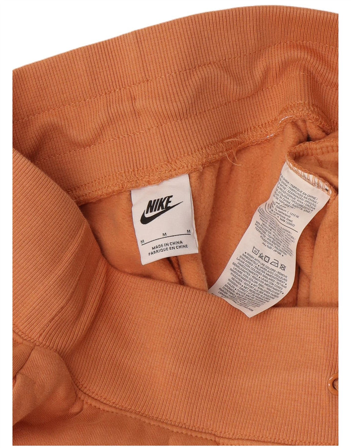 Nike Womens Tracksuit Trousers Joggers UK 14 Medium  Orange Cotton