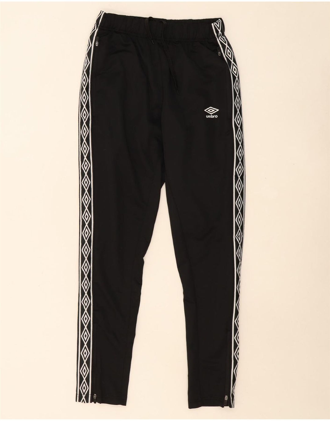 UMBRO Mens Graphic Tracksuit Trousers Small  Black Polyester