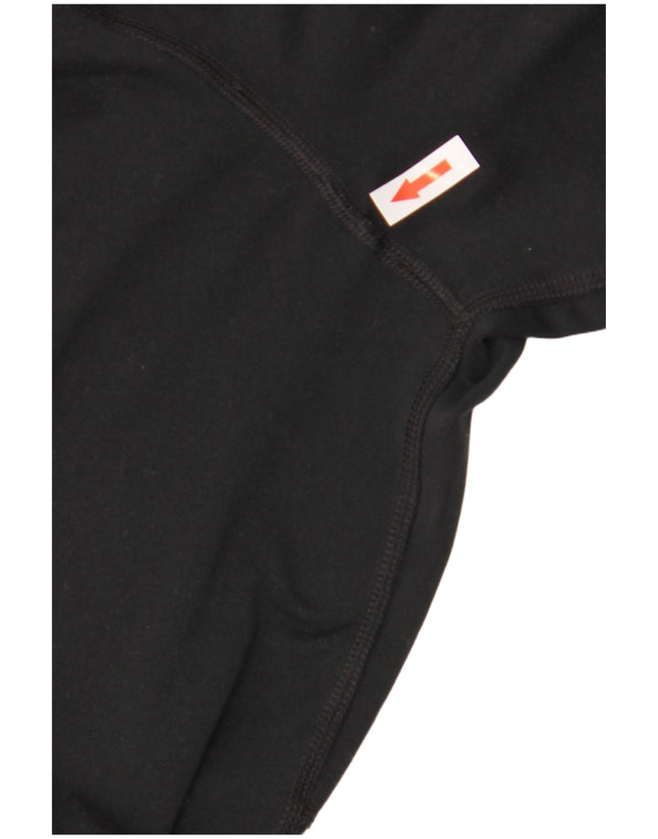 Nike Mens Dri Fit Zip Neck Pullover Tracksuit Top Medium Black Polyester