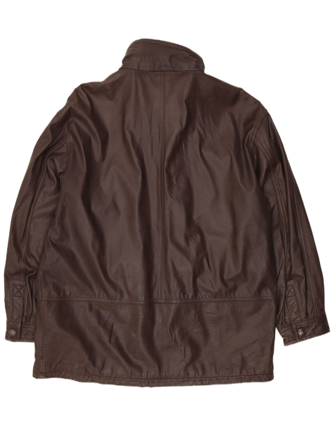 Vintage Mens Leather Jacket UK 40 Large Brown Leather