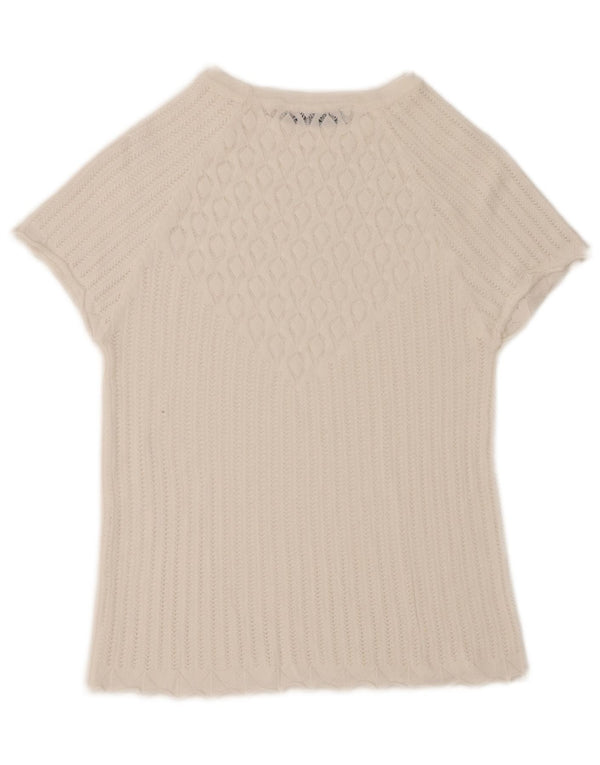 Zara Womens Blouse Top UK 12 Medium White