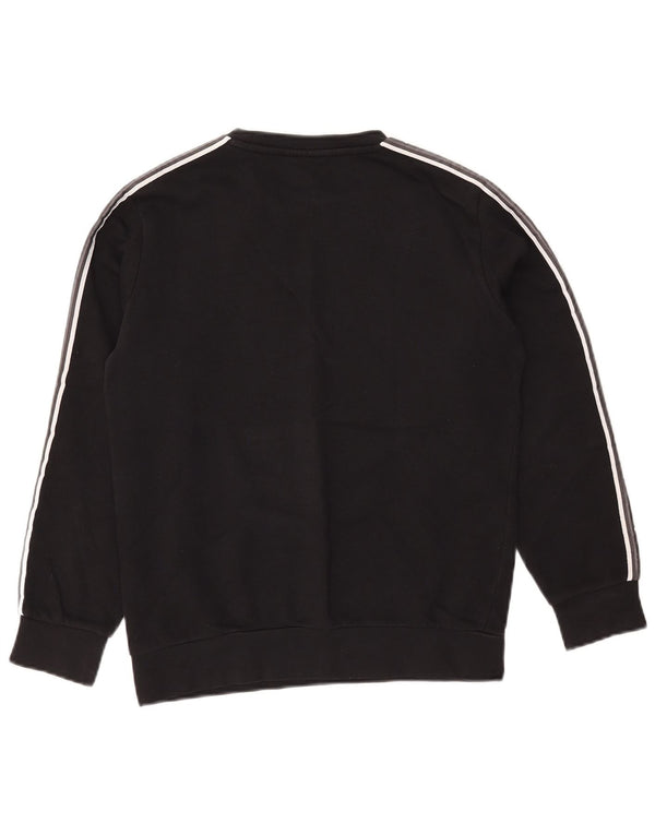 Champion Boys Graphic Sweatshirt Jumper 11-12 Years Large Black Colourblock