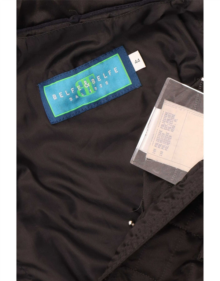 Belfe & Womens Padded Jacket IT 44 Medium Black Polyester