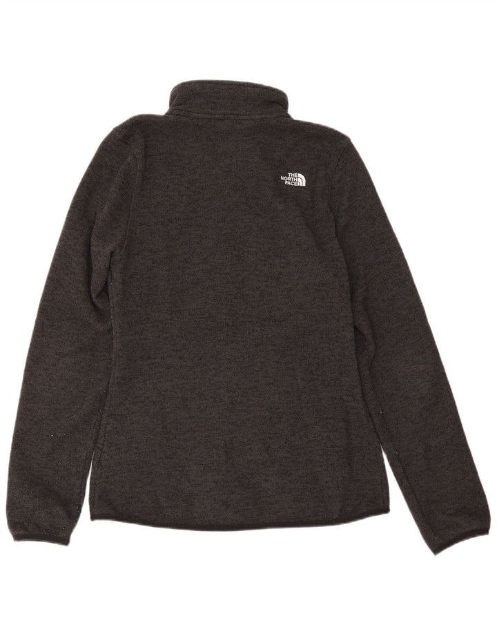 The North Face Womens Tracksuit Top Jacket UK 12 Medium Grey Flecked
