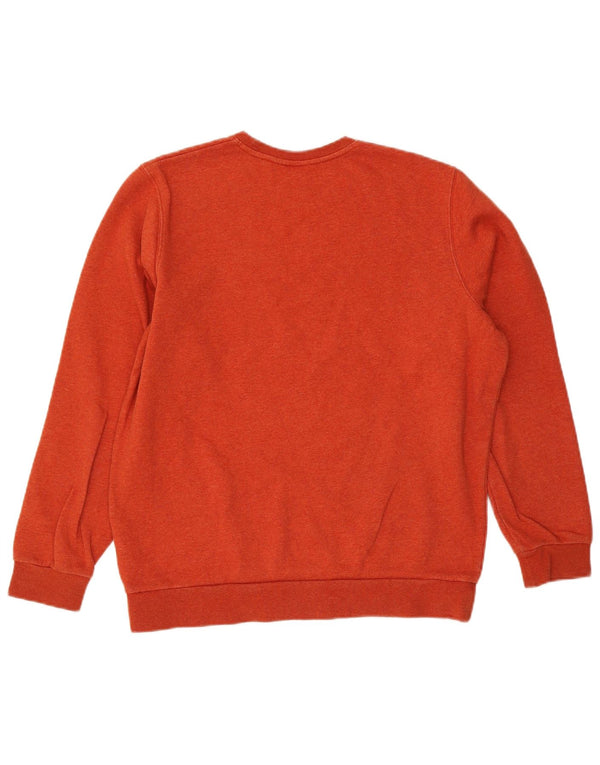 Under Armour Mens Sweatshirt Jumper Medium Orange Cotton