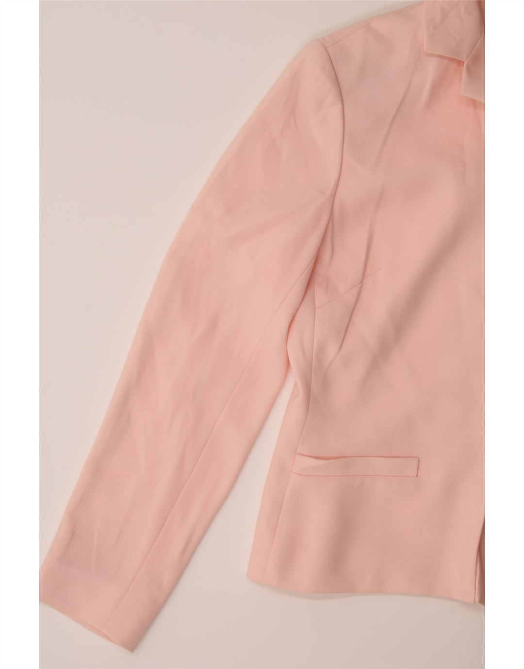 LAURA ASHLEY Womens Open Blazer Jacket UK 10 Small  Pink Polyester Vintage Laura Ashley and Second-Hand Laura Ashley from Messina Hembry 