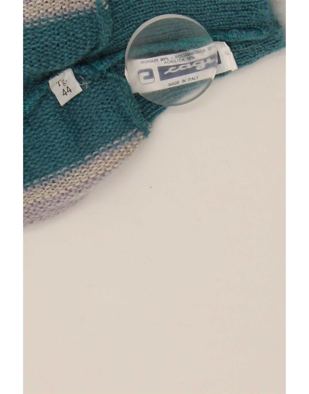 Cagi Womens Roll Neck Jumper Sweater IT 44 Medium Multicoloured Colourblock