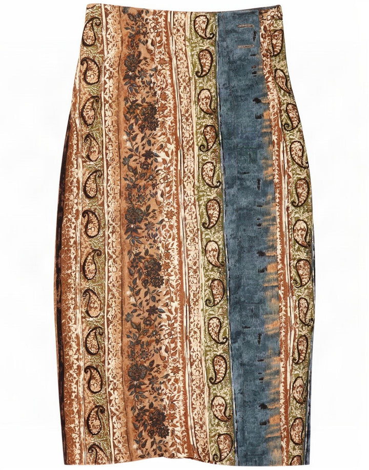 Sharon Anthony Womens Wrap Skirt Medium W30 Multicoloured Fair Isle