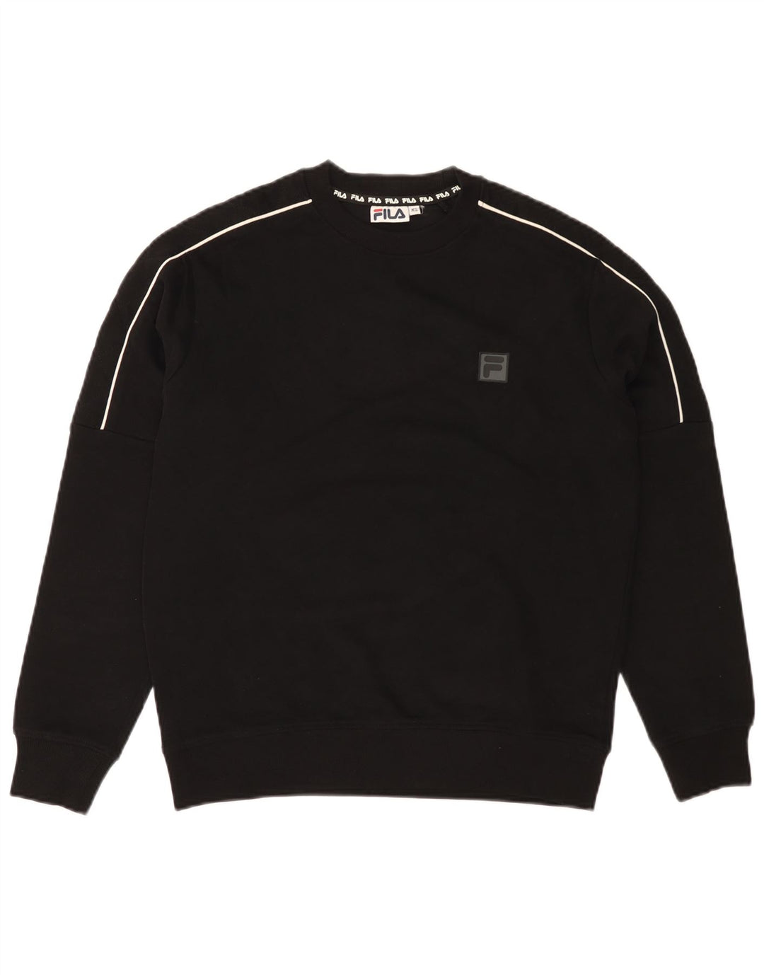 FILA Mens Sweatshirt Jumper XS Black Cotton