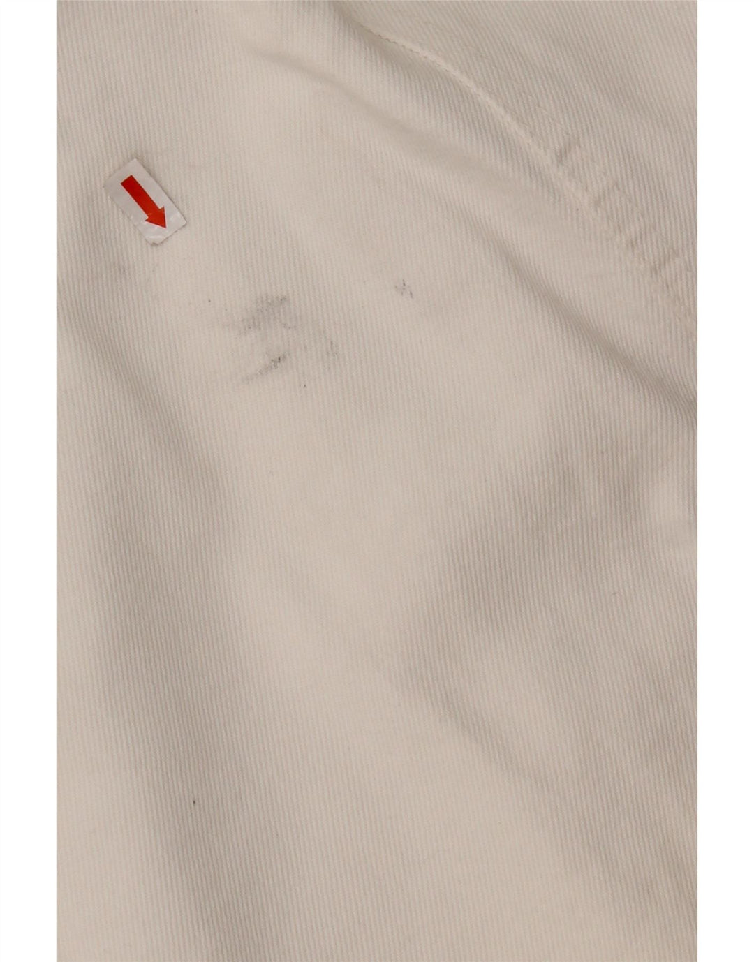 CARRERA Womens Denim Skirt IT 42 Medium W32  White Cotton