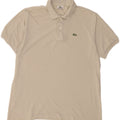 LACOSTE Mens Polo Shirt Size 5 Large Grey Cotton