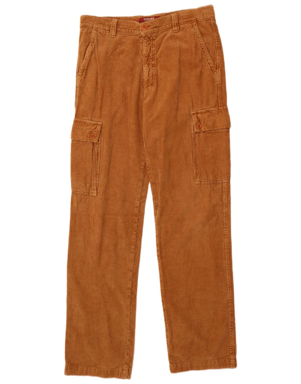 Carrera Mens Cargo Corduroy Trousers IT 50 Large W34 L33 Brown Cotton