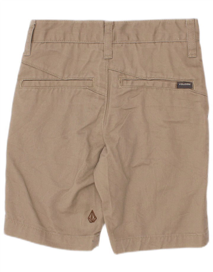 Volcom Boys Chino Shorts 7-8 Years W22 Beige Cotton