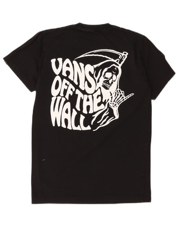 Vans Mens Classic Fit Graphic T-Shirt Top Small Black Cotton