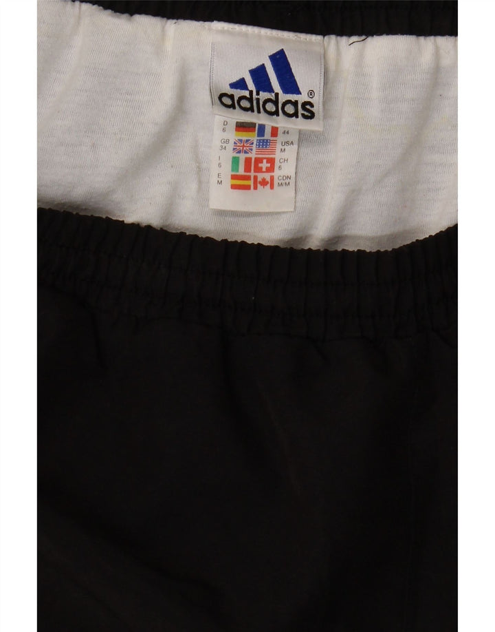 ADIDAS Mens Sport Shorts Large  Black Colourblock Polyester