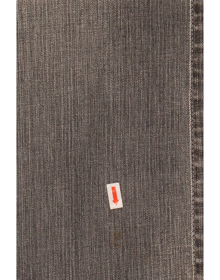 Trussardi Womens Straight Jeans W29 L30 Grey Cotton