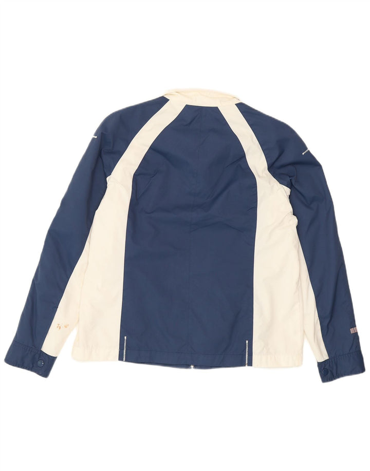Ellesse Womens Tracksuit Top Jacket UK 12 Medium Navy Blue Colourblock