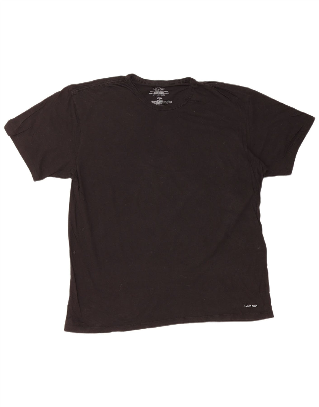 CALVIN KLEIN Mens T-Shirt Top XL Black Cotton