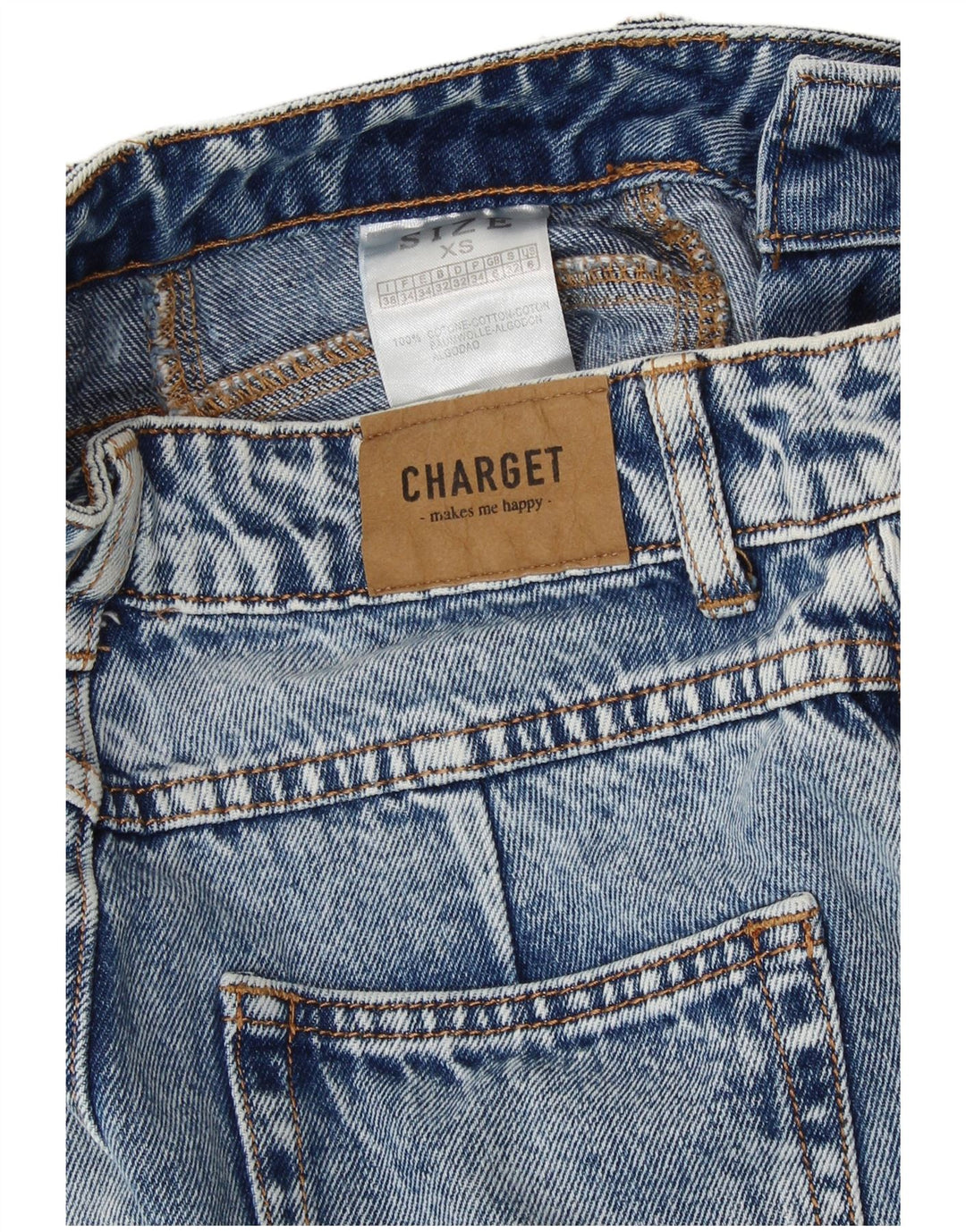 VINTAGE Womens Tapered High Waist Jeans UK 6 XS W25 L25 Blue Cotton