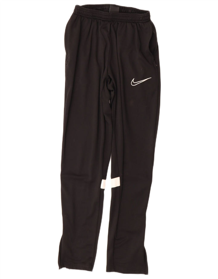 NIKE Womens Tracksuit Trousers UK 10 Small  Black Colourblock Polyester