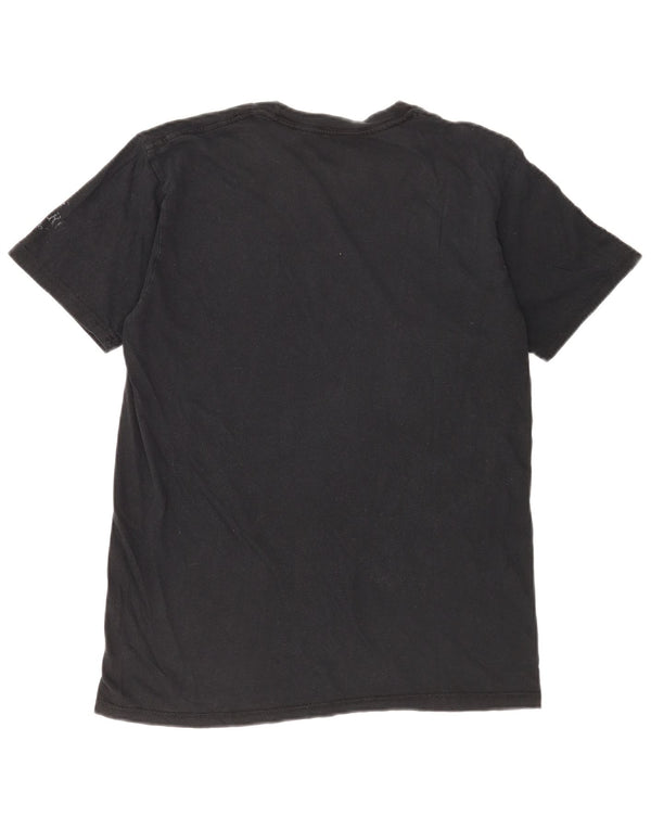 Hard Rock Cafe Mens Graphic T-Shirt Top Medium Black Cotton