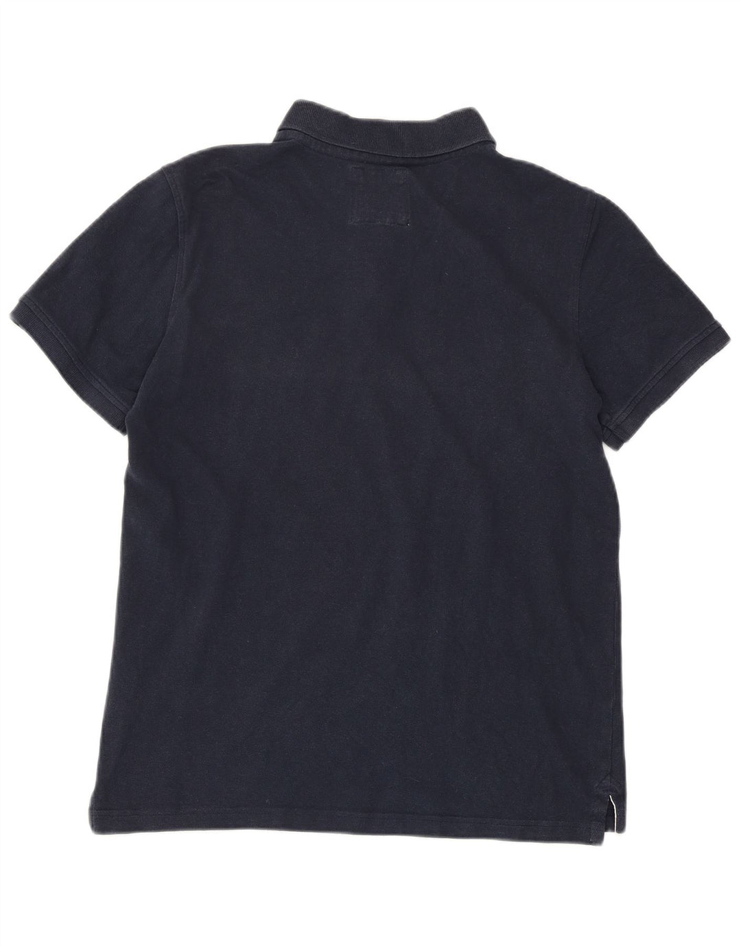 CREW CLOTHING Mens Polo Shirt Medium Navy Blue Cotton