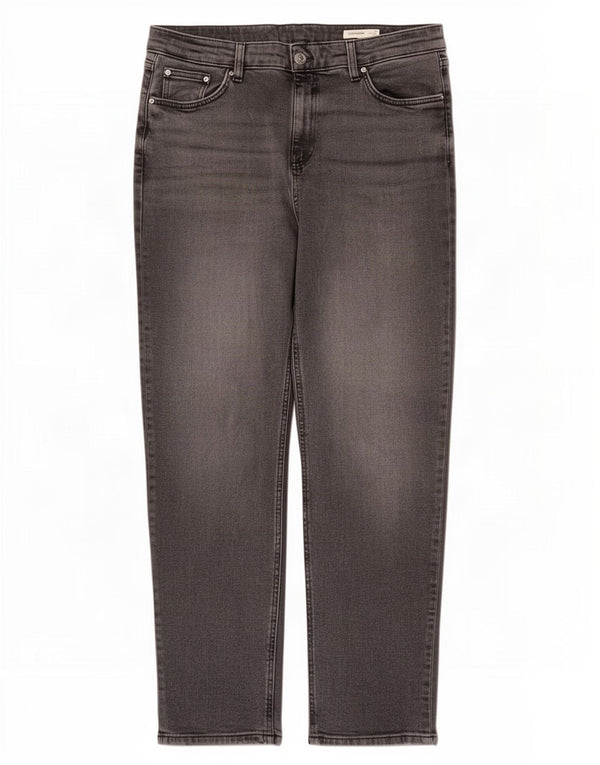 Marks & Spencer Womens Boyfriend Slim Jeans UK 16 Large W34 L29 Black