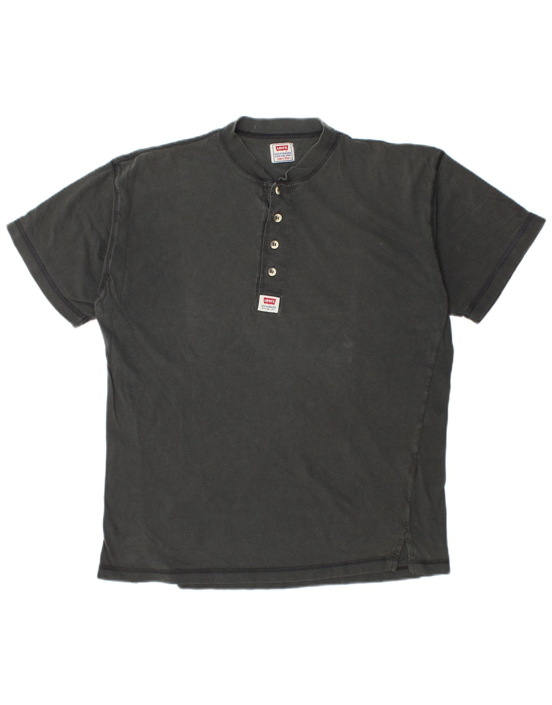 LEVI'S Mens T-Shirt Top Large Black Cotton
