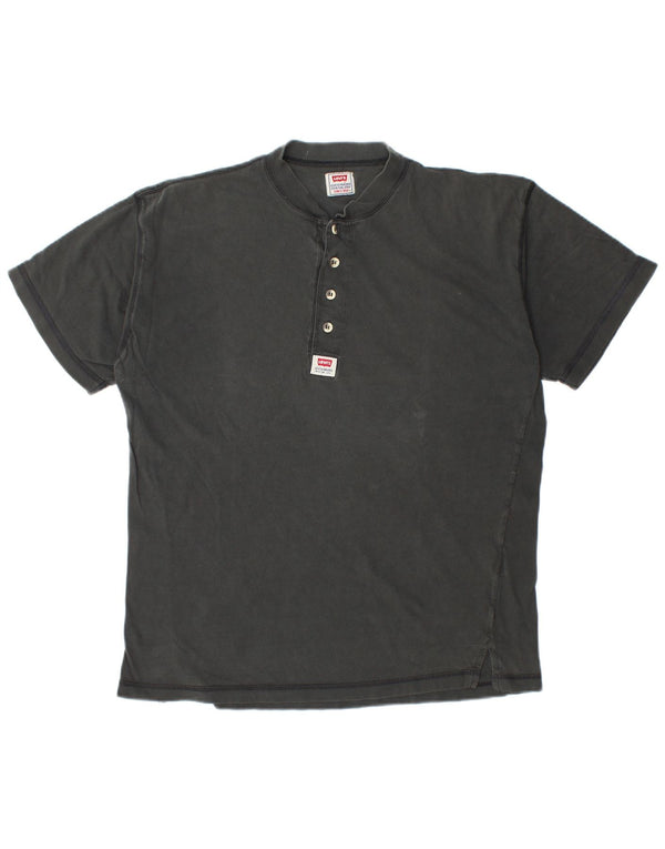 LEVI'S Mens T-Shirt Top Large Black Cotton
