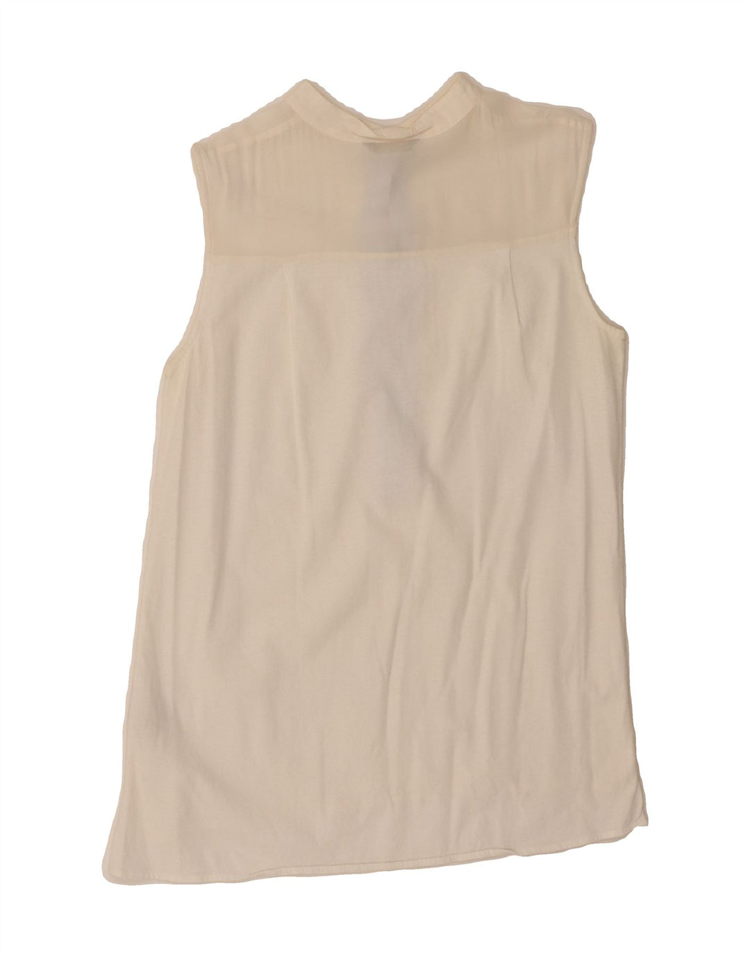MASSIMO DUTTI Womens Sleeveless Blouse Top UK 10 Small White Vintage Massimo Dutti and Second-Hand Massimo Dutti from Messina Hembry 
