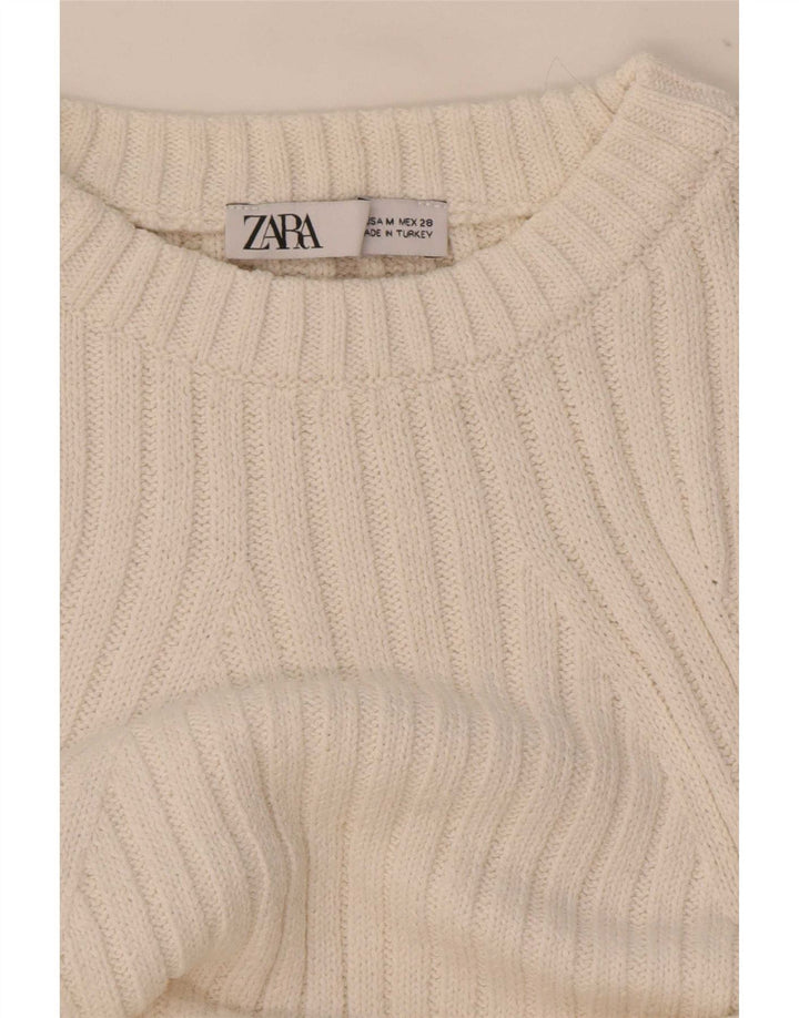 Zara Womens Vest Top UK 14 Medium White