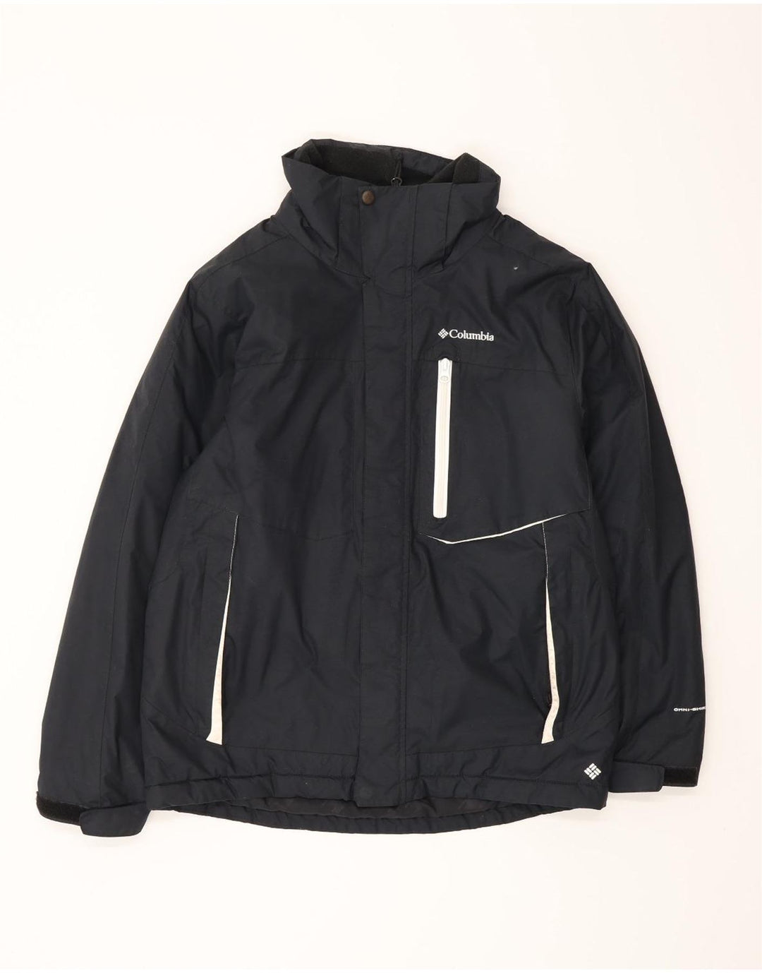 Columbia Boys Windbreaker Jacket 14-15 Years Black Nylon