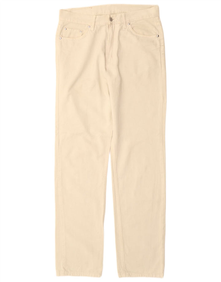CARRERA Mens Straight Casual Trousers IT 48 Medium W32 L33 Beige Cotton