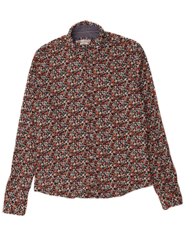 Zara Mens Slim Fit Shirt Medium Multicoloured Floral