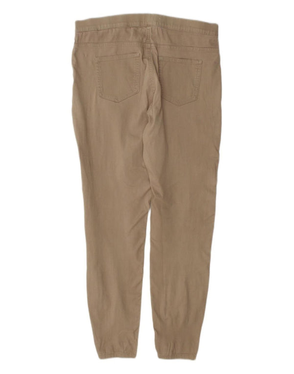 Marks & Spencer Womens Skinny Casual Trousers UK 16 Large W32 L29 Beige