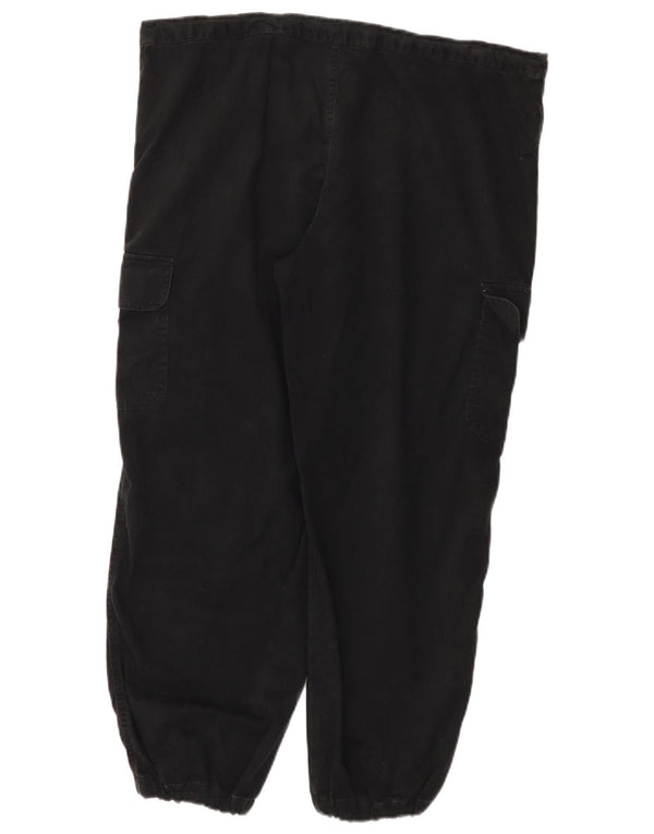 Marks & Spencer Womens St. Michael Cargo Trousers UK 16 Large W38 L27 Black