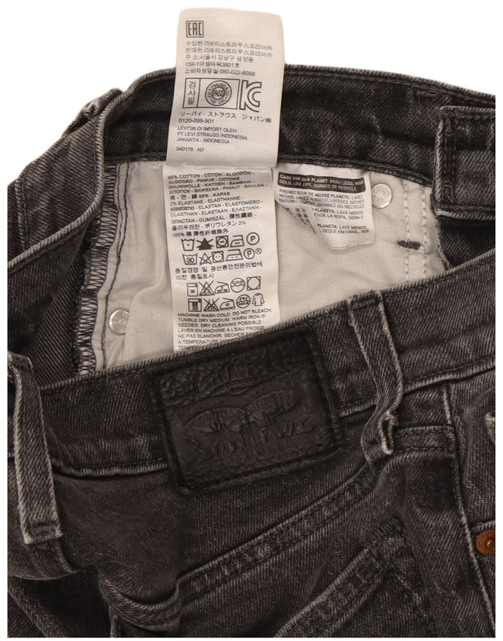 Levi's Womens Tapered Jeans W26 L26 Black Cotton