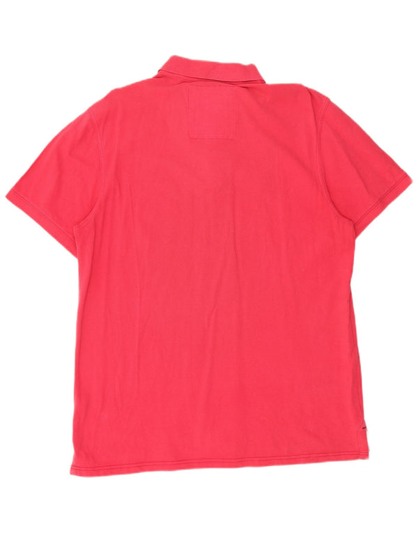 CREW CLOTHING Mens Polo Shirt XL Pink Cotton