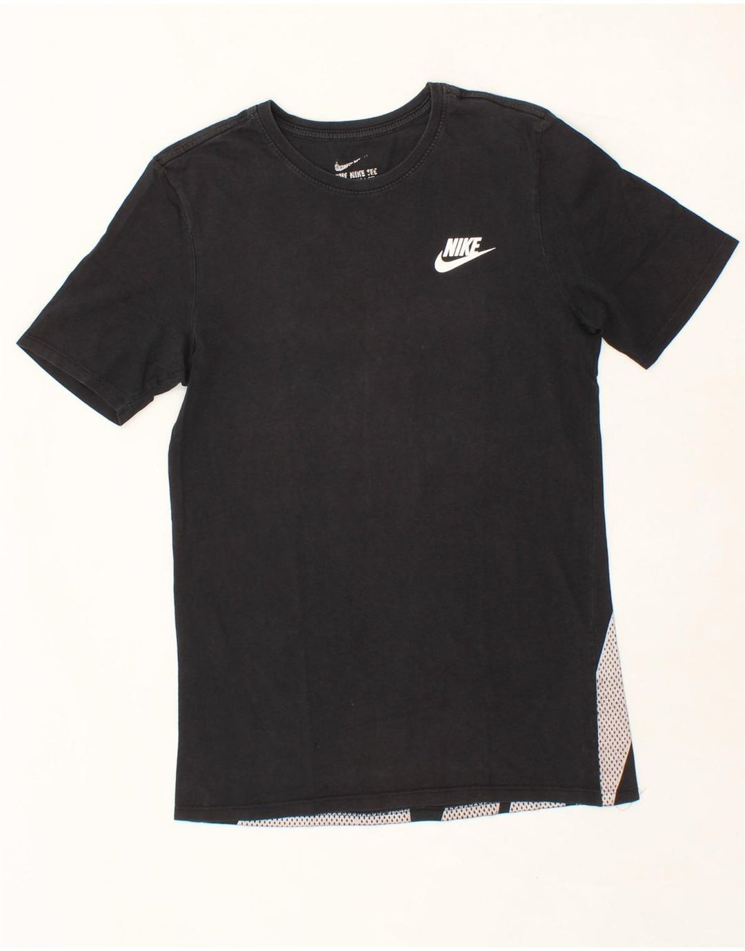 NIKE Mens Athletic Cut Graphic T-Shirt Top Small Black Vintage Nike and Second-Hand Nike from Messina Hembry 