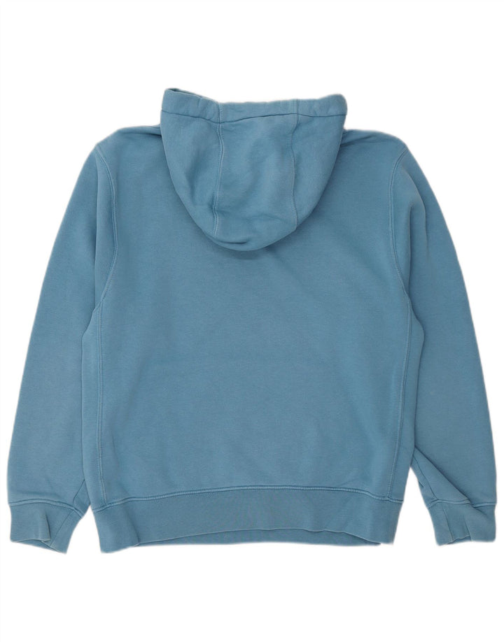 NIKE Mens Hoodie Jumper Small Blue Cotton