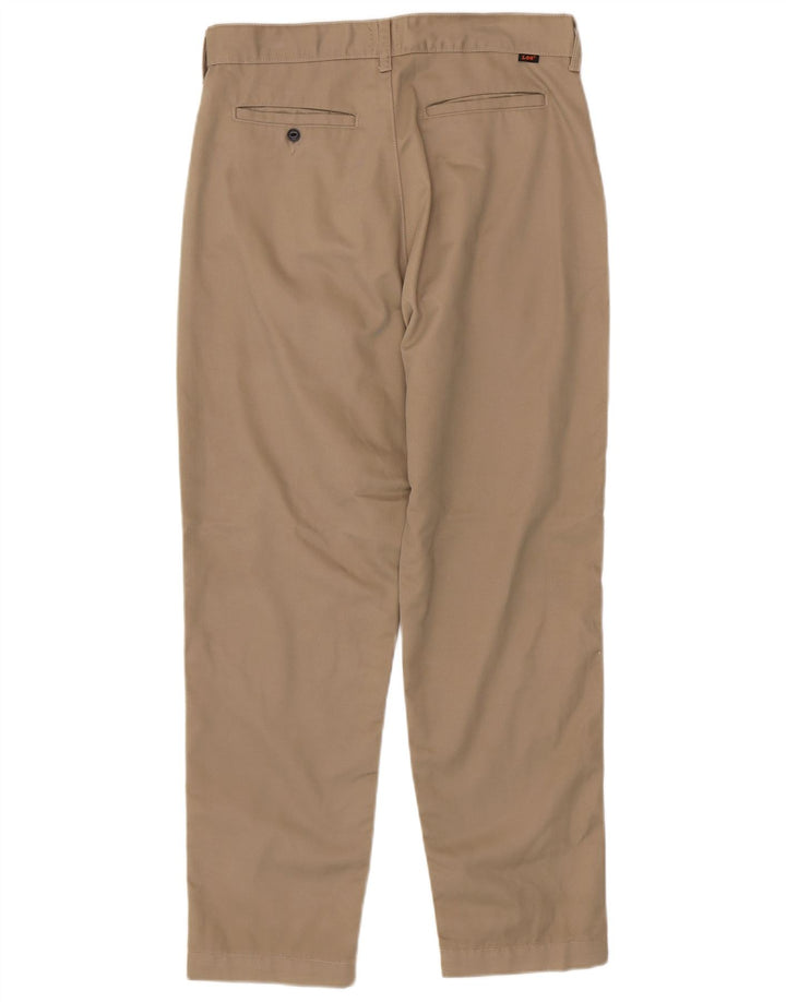 LEE Mens Relaxed Fit Chino Trousers W30 L28 Beige Cotton