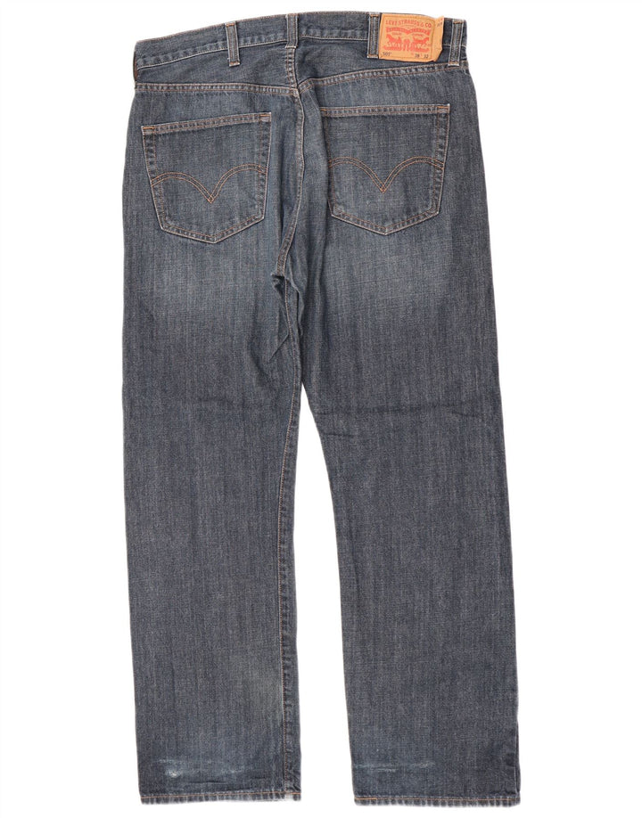 Levi's Mens 501 Straight Jeans W38 L32 Blue Cotton