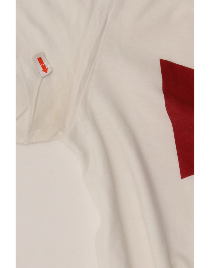 LEVI'S Womens Graphic T-Shirt Top UK 10 Small White