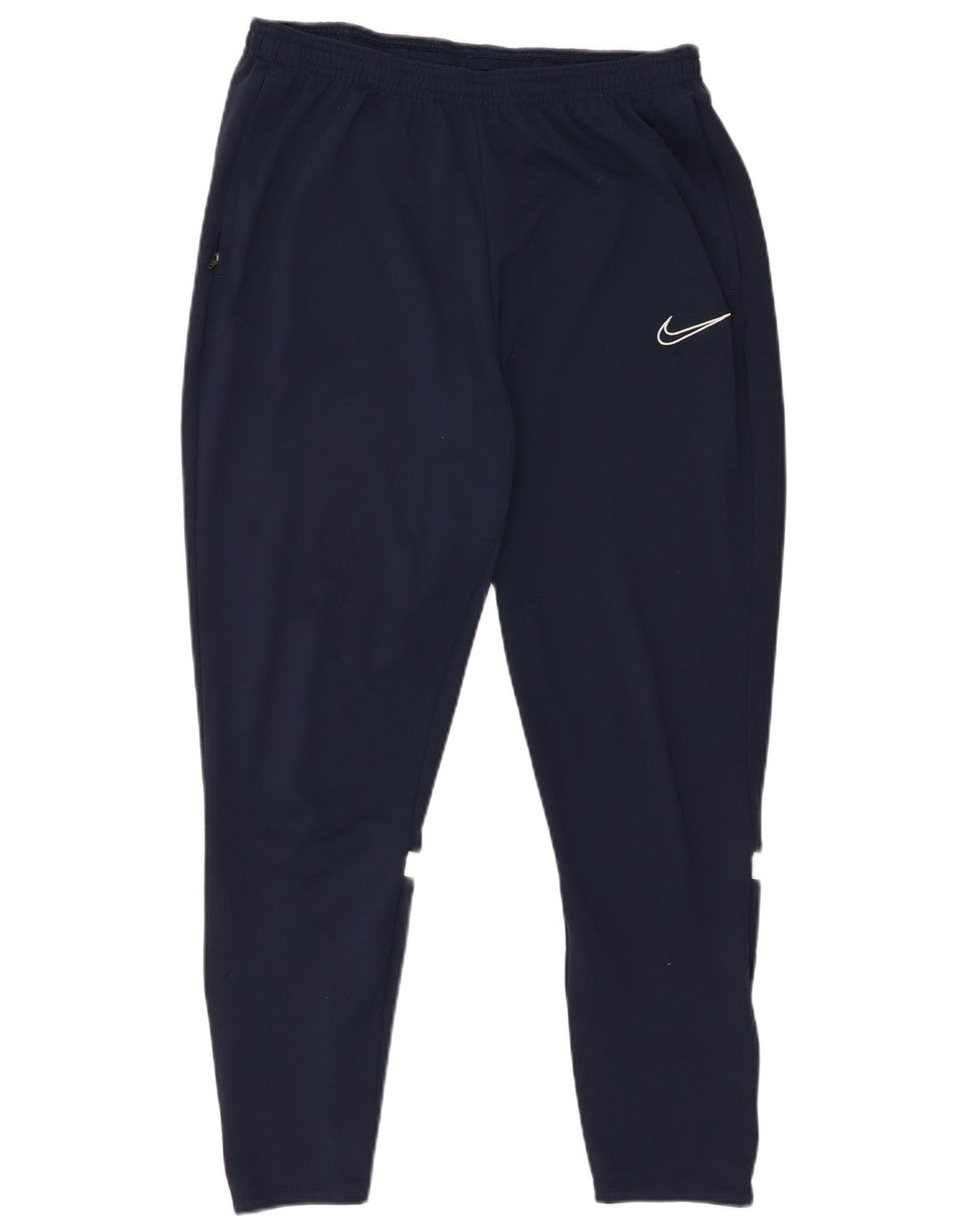 Nike Mens Dri Fit Tracksuit Trousers Large Navy Blue Polyester