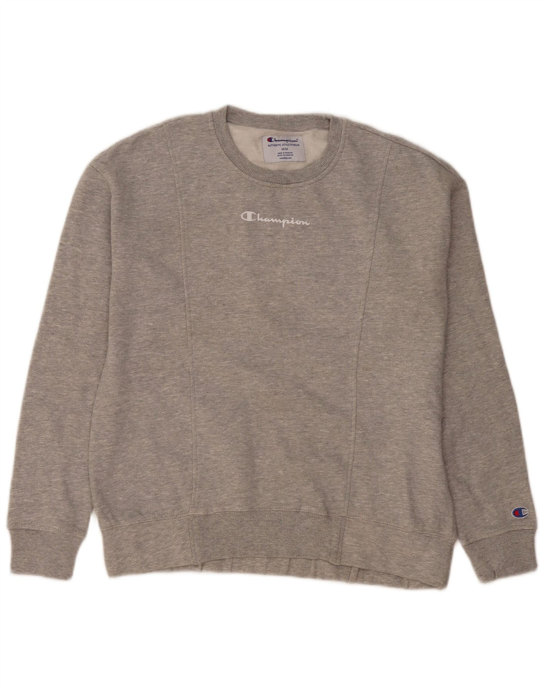 Champion Mens Sweatshirt Jumper Medium Grey Cotton